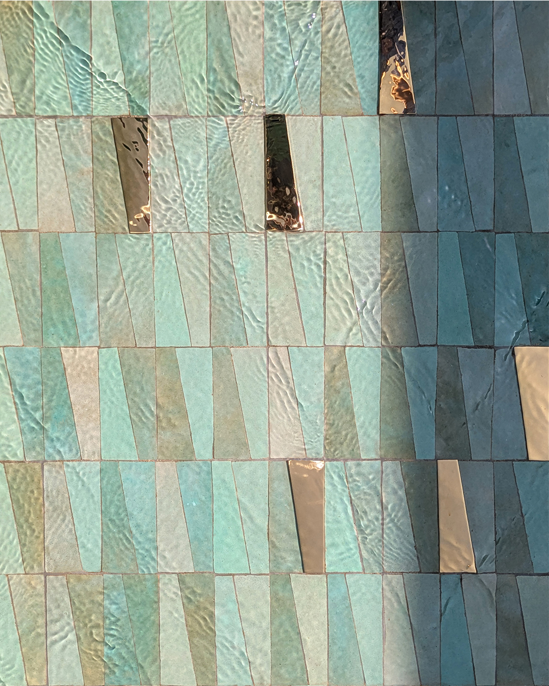 canalet architectural application with zellige by Samir mazer