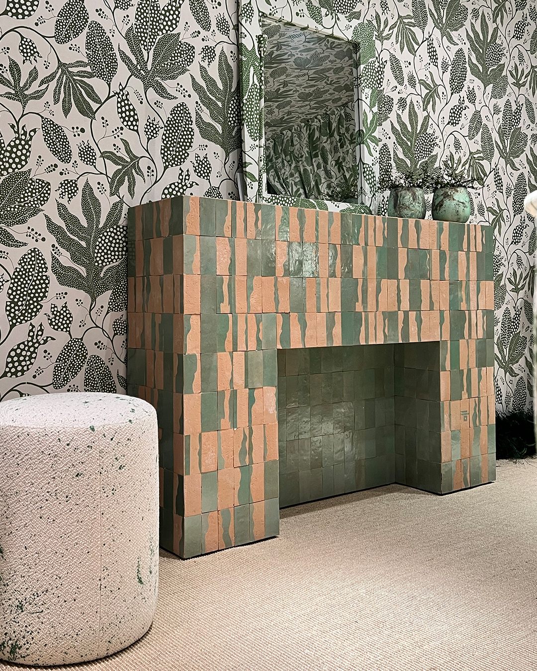 Samir mazer zellige fireplace architectural application