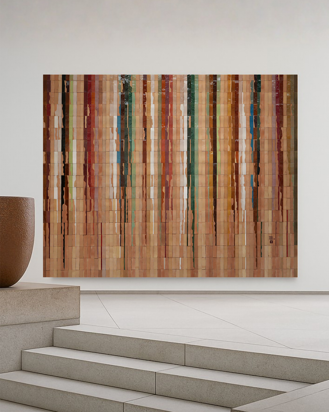 Palimpsest Samir Mazer Art Zellige